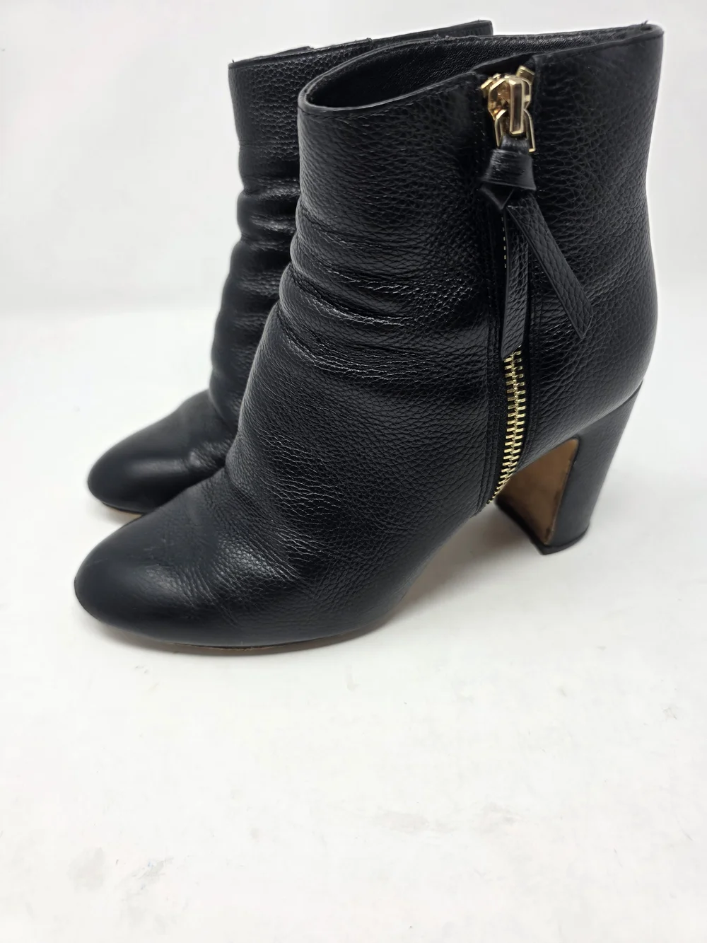 Kate Spade New York Knott Zip Boot Black Leather Ankle Booties Women’s 6B